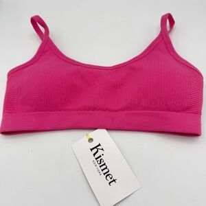 NWT The Upside Ribbed Seamless Ballet Bra in Pink